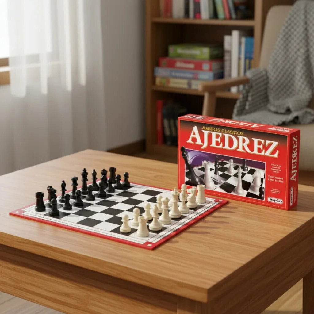 Juego de Mesa Ajedrez Línea Roja Toyco Clásico