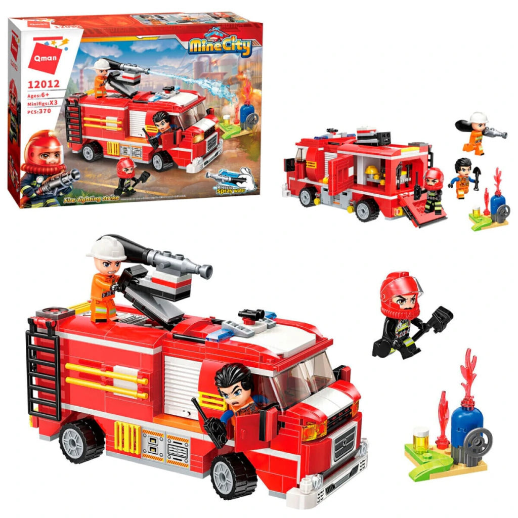 Blocks Fire Fighting Strike 370 Piezas Bloques para Armar Bomberos