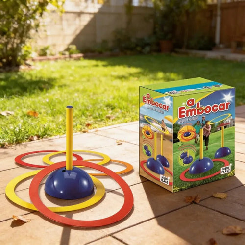 A Embocar Juego de Habilidad con 10 Aros New Plast