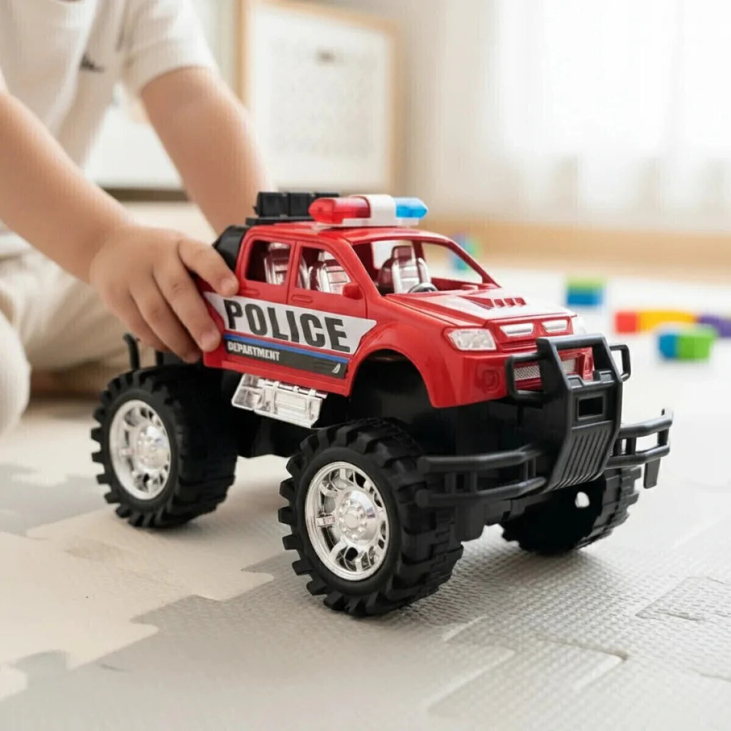 Monster Truck Camioneta de Policía a Fricción Juguete Infantil