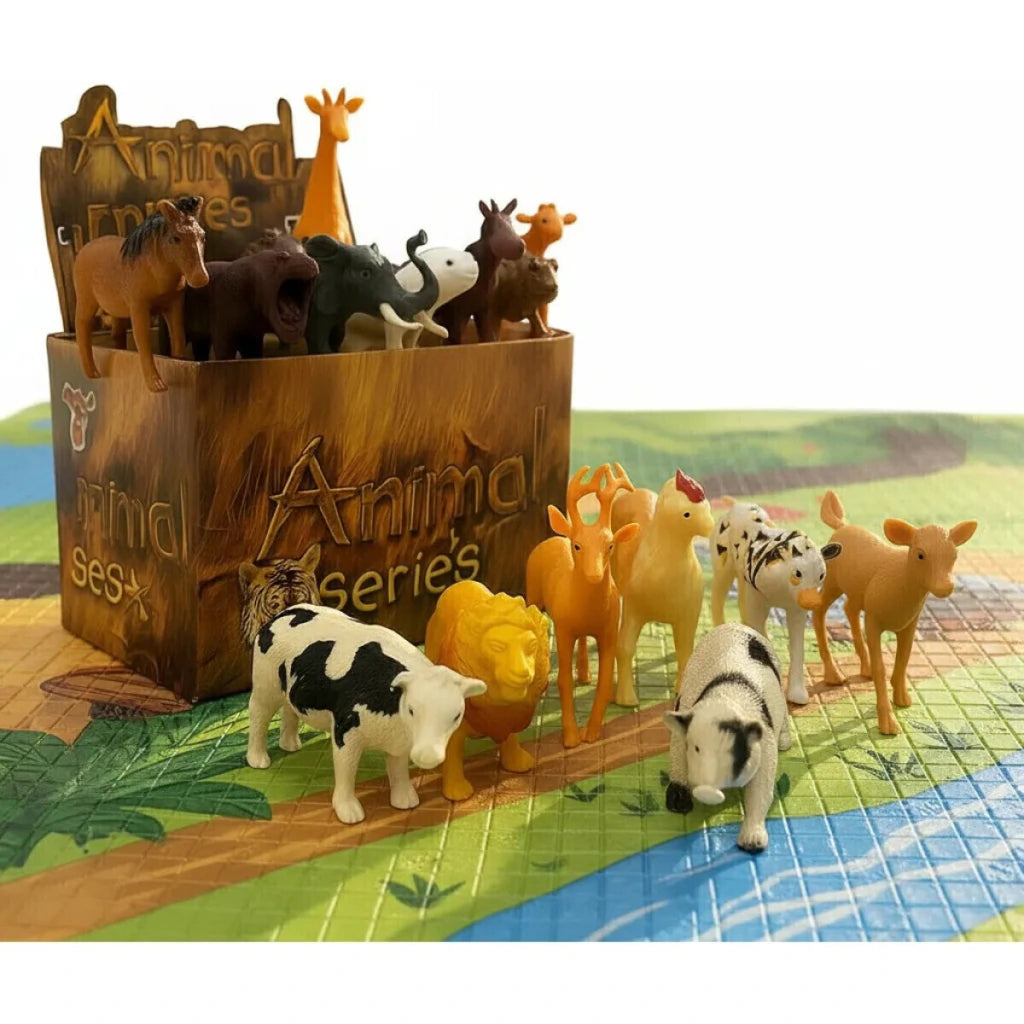 Figuras Animales Salvajes Juguete Infantil Set Educativo