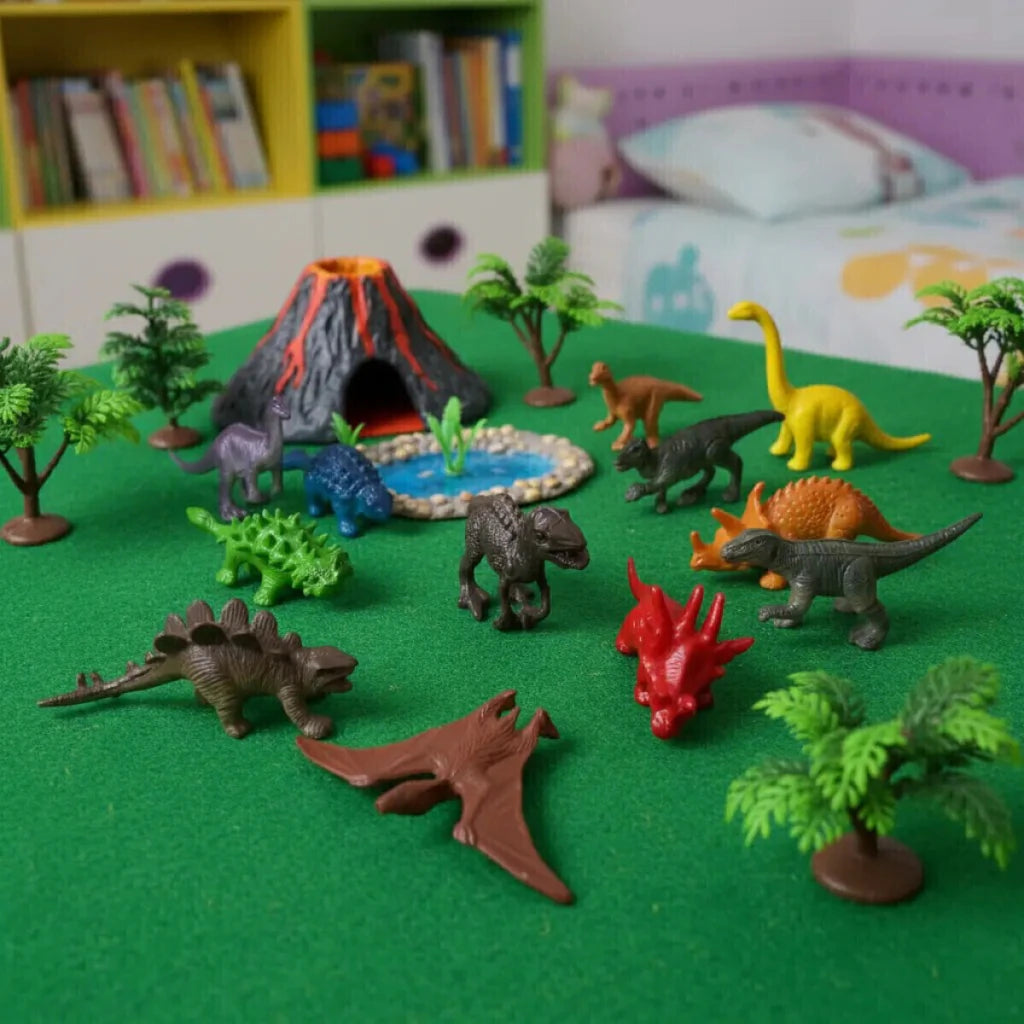 Set Dinosaurios Figuras de Juguete x12 Unidades Infantil