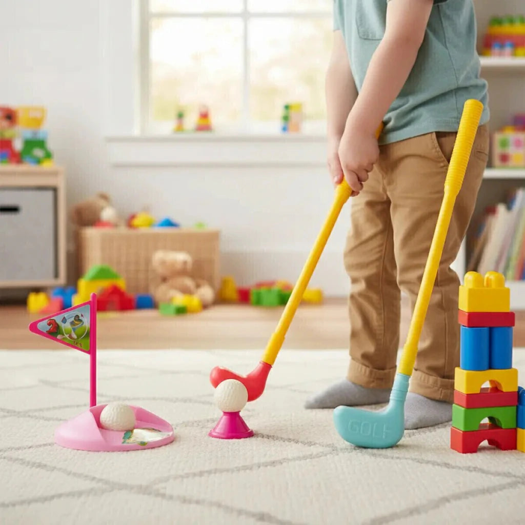 Juego de Golf Infantil Giantoys Set de Palos con Hoyo