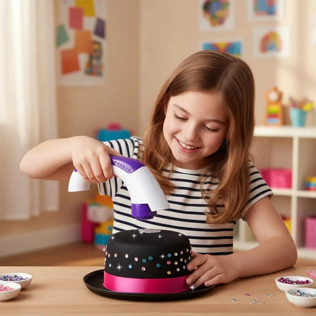 Máquina de Tachas Juguete para Decorar Indumentaria Infantil