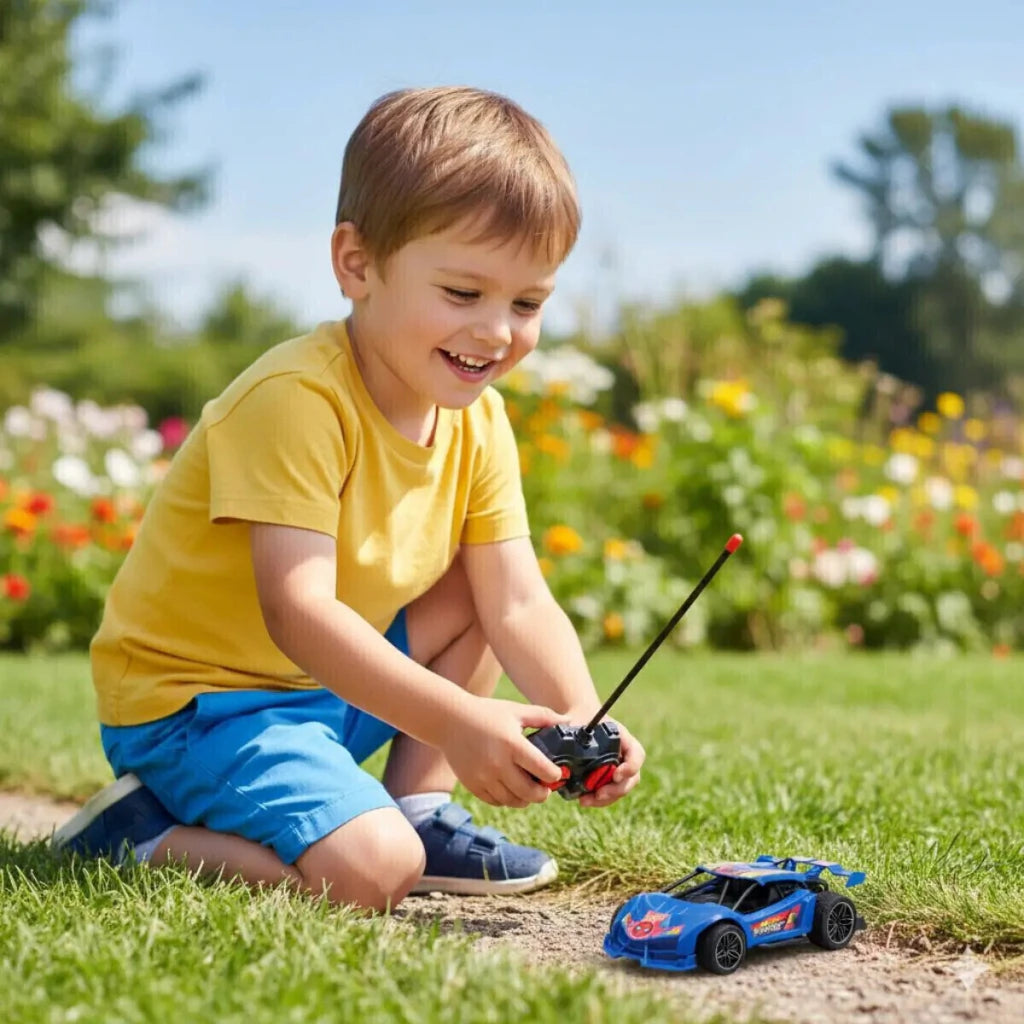 Auto Radio Control Spiderman Lanza Humo Ditoys Infantil