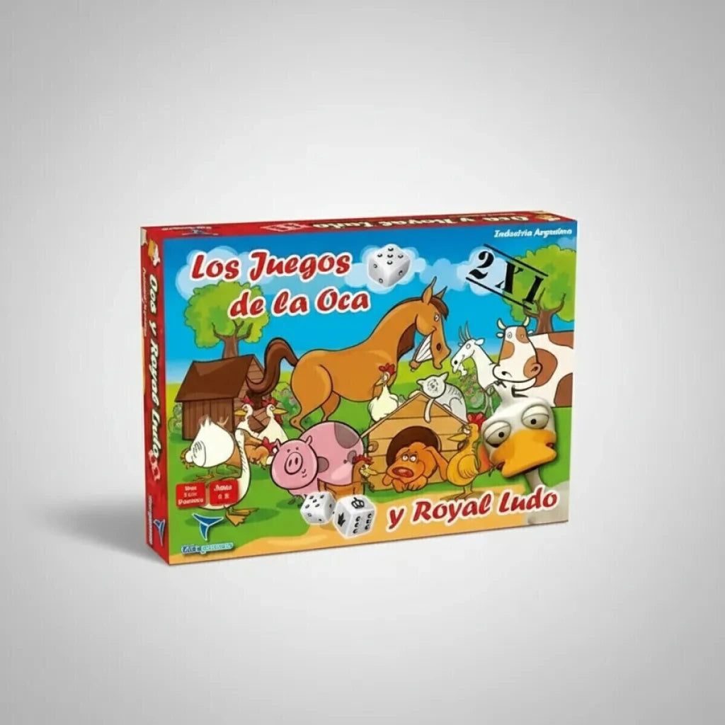 Juego de Mesa 2 en 1 Oca y Royal Ludo Toto Games
