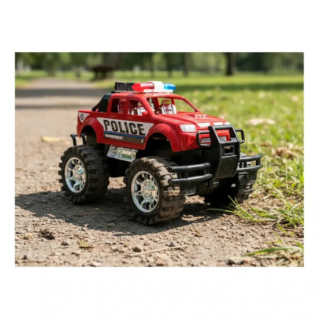 Monster Truck Camioneta de Policía a Fricción Juguete Infantil