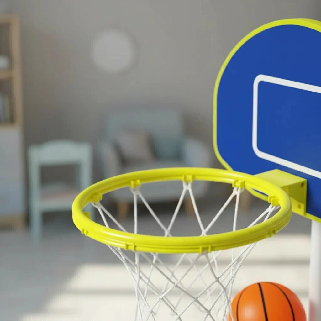 Aro de Básquet Infantil con Tablero y Pelota Juguete