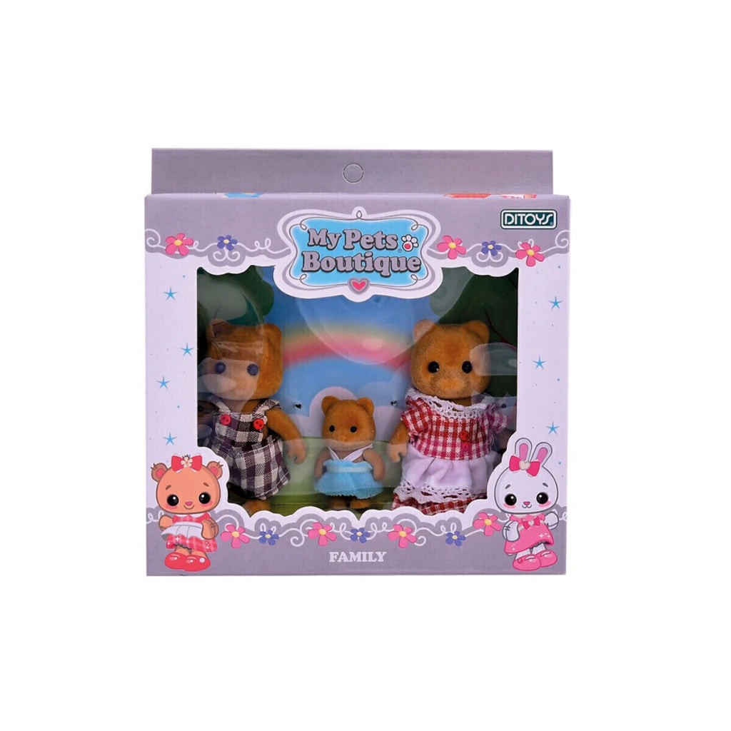 My Pets Boutique Familias Animales 3 Figuras Ditoys Infantil