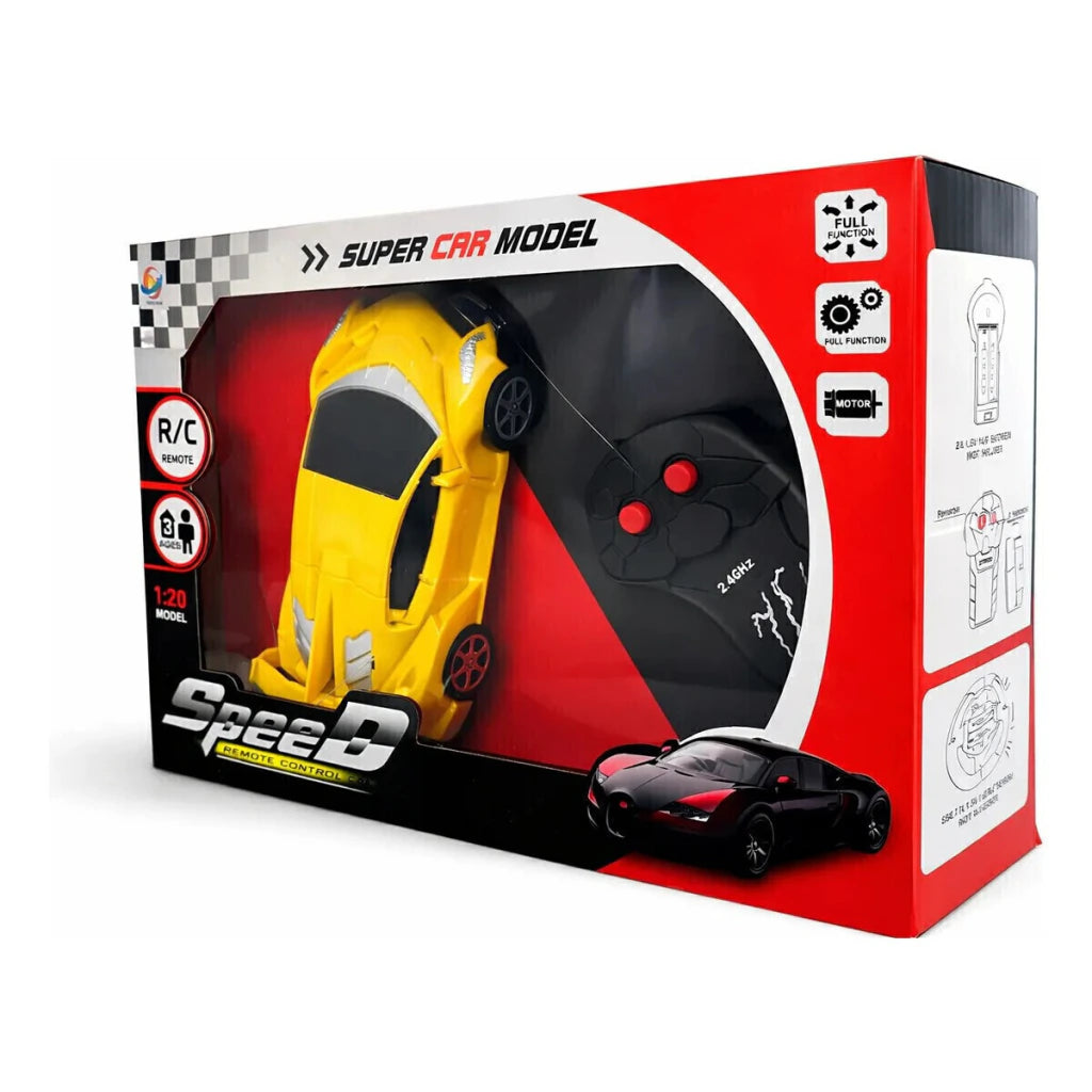 Auto Deportivo Drift Radio Control 1:20 con Luces Infantil