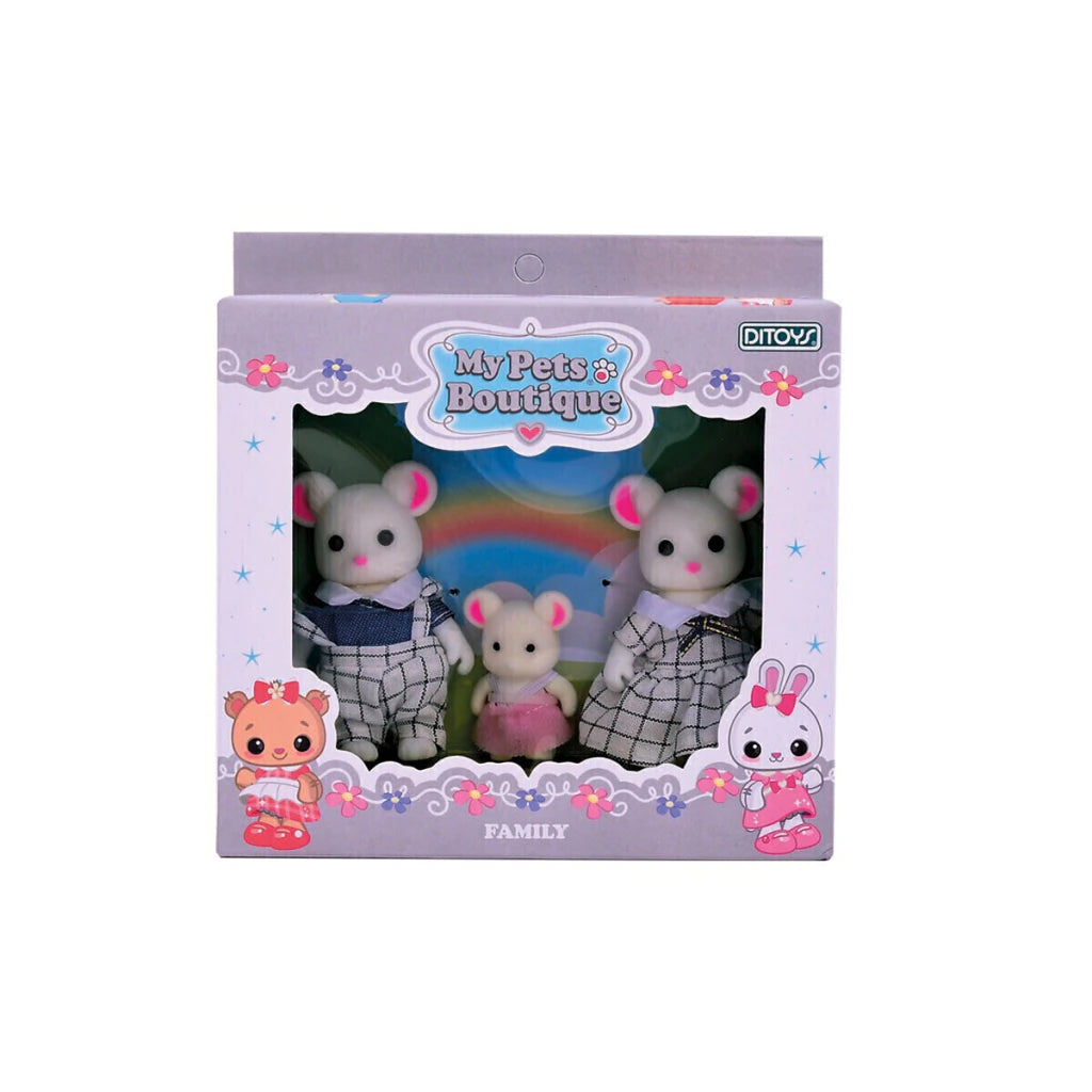My Pets Boutique Familias Animales 3 Figuras Ditoys Infantil