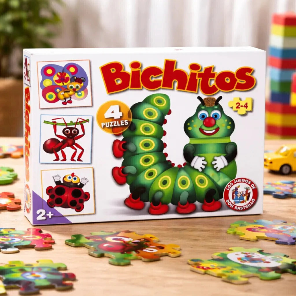 Juego de Mesa Infantil Bichitos Puzzles Ruibal Didáctico