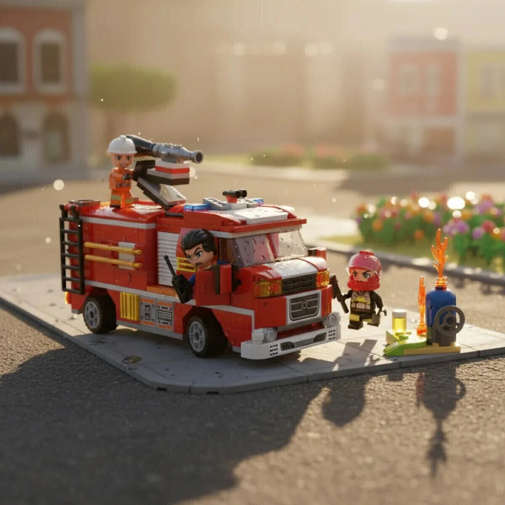 Blocks Fire Fighting Strike 370 Piezas Bloques para Armar Bomberos